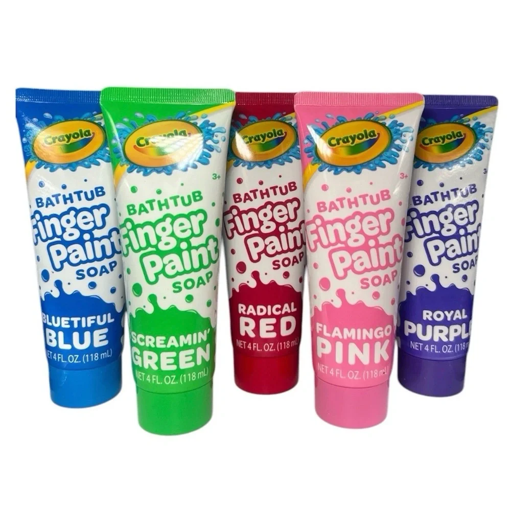 Crayola‎ Bathtub Finger Paint Soap - Blue, Green, Red, Pink, Purple